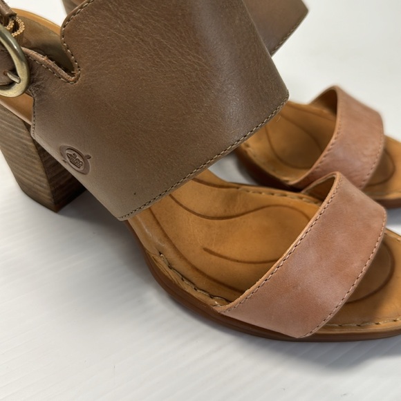 Born Cindie Block Heel Strap Sandals Sabina/Rose Size 8M - Picture 8 of 8